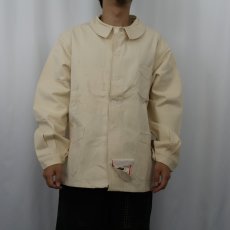 画像2: 60's EURO SOLIDA ヘリンボーンツイル カバーオール DEADSTOCK SIZE50  (2)