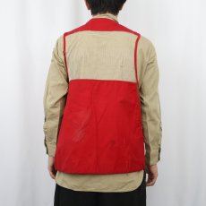 画像3: 50〜60's FALCON BRAND × Abercrombie & Fitch CANADA製 メッシュ切り替え コットンハンティングベスト (3)