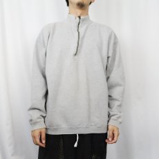 画像2: 90's GAP ハーフジップスウェット M (2)