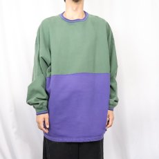 画像2: 90's GAP 2トーンスウェット XL (2)