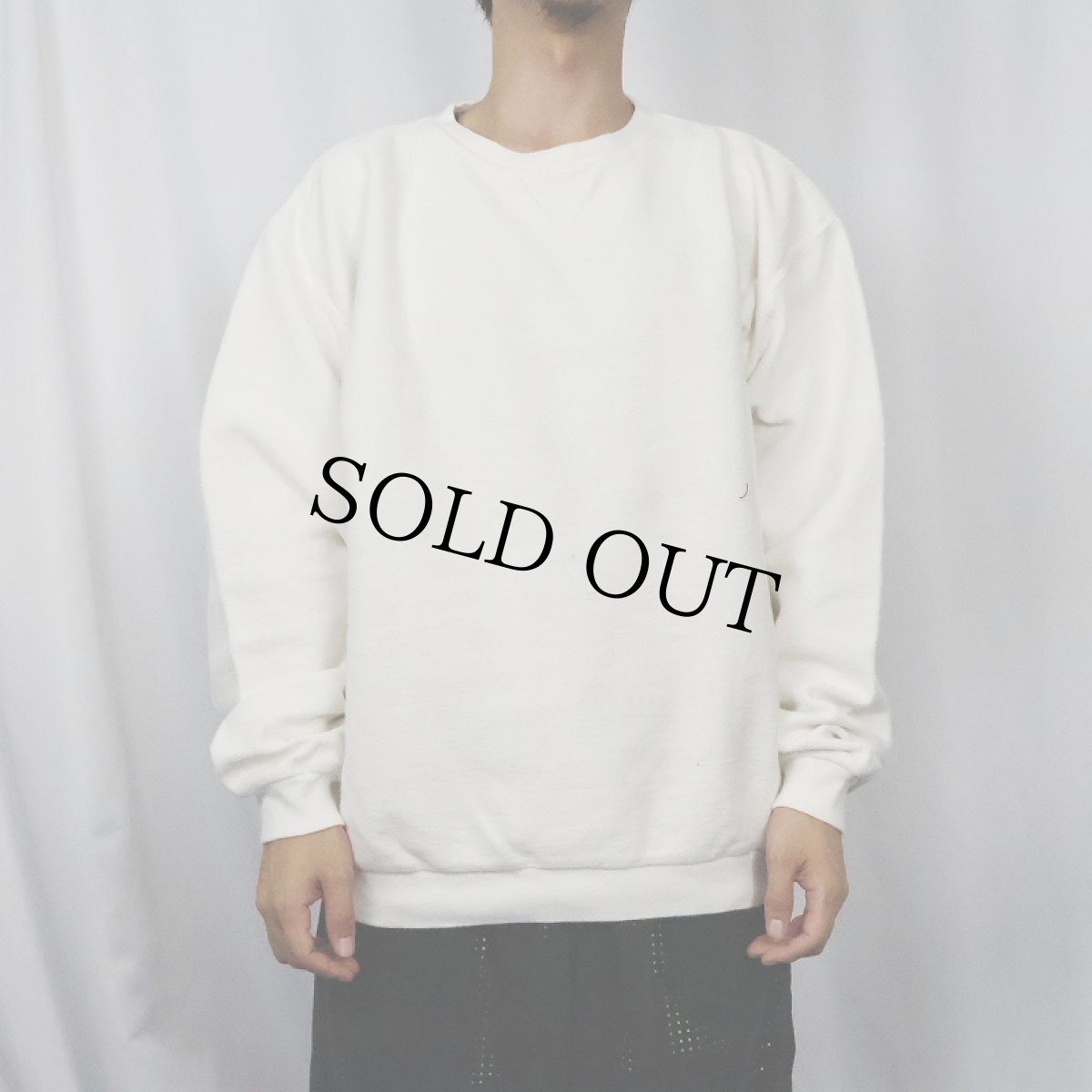 画像2: 90's COLUMBIA KNIT USA製 前V 鹿の子スウェット (2)