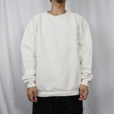 画像2: 90's COLUMBIA KNIT USA製 前V 鹿の子スウェット (2)