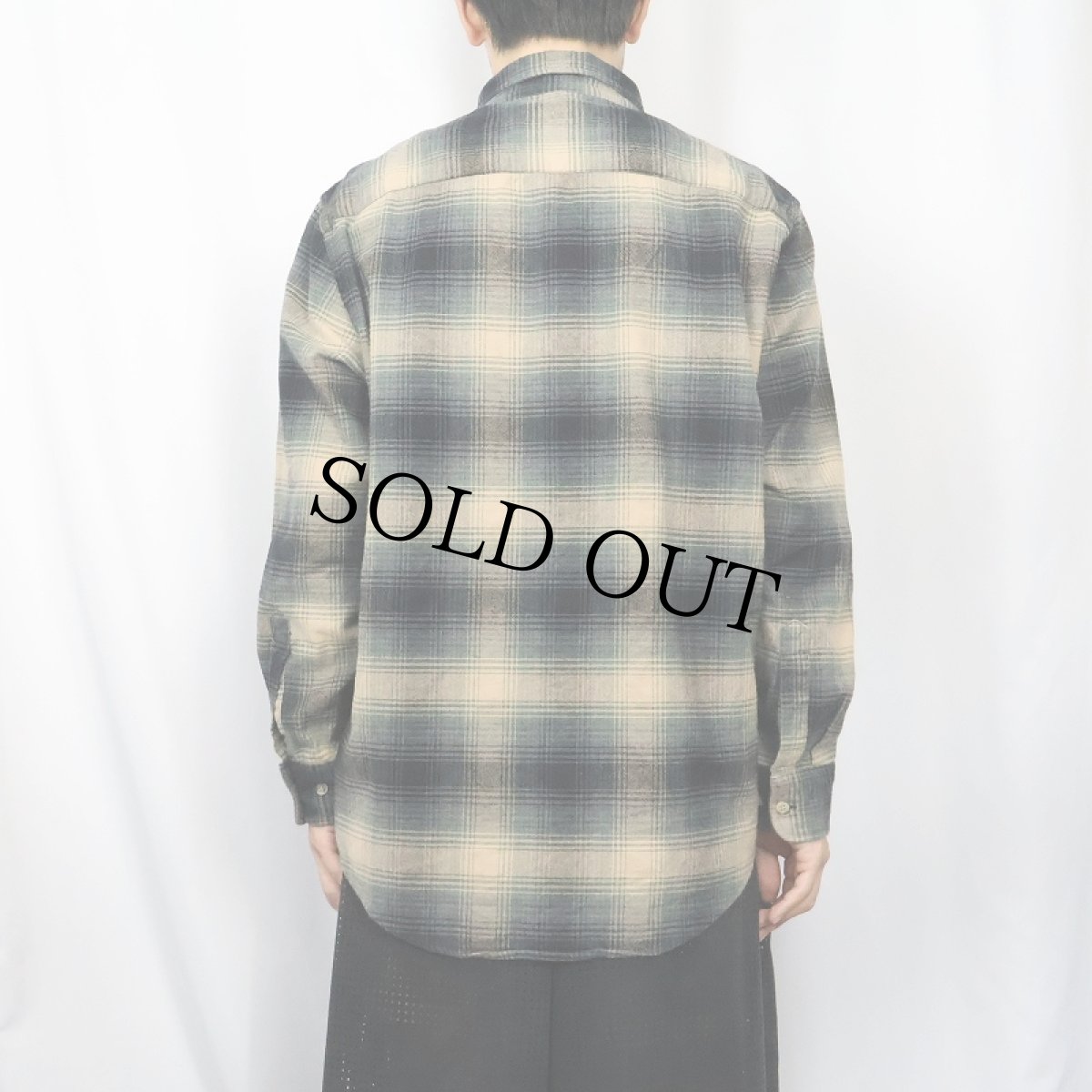 画像3: PENDLETON "MASON" オンブレーチェック柄 コットンボタンダウンシャツ M (3)