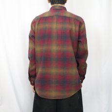 画像3: PENDLETON "MASON" オンブレーチェック柄 コットンボタンダウンシャツ M (3)