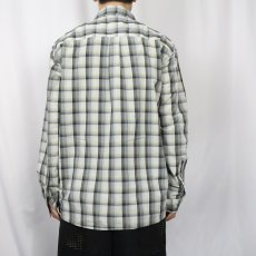 画像3: 2013SS Patagonia チェック柄 ナイロン×ポリエステル シャツ L (3)