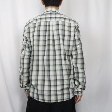 画像3: 2013SS Patagonia チェック柄 ナイロン×ポリエステル シャツ M (3)