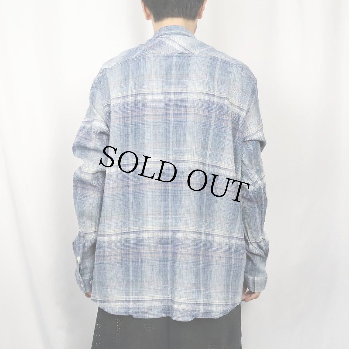 画像3: 2015SS Patagonia "ORGANIC COTTON" オンブレーチェック柄 ちりめんシャツ XL (3)