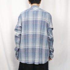 画像3: 2015SS Patagonia "ORGANIC COTTON" オンブレーチェック柄 ちりめんシャツ XL (3)