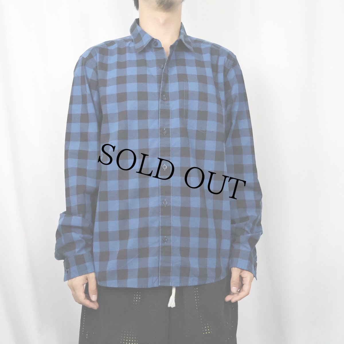 画像2: Patagonia "ORGANIC COTTON" ブロックチェック柄 シャツ M (2)