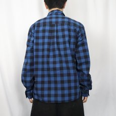 画像3: Patagonia "ORGANIC COTTON" ブロックチェック柄 シャツ M (3)