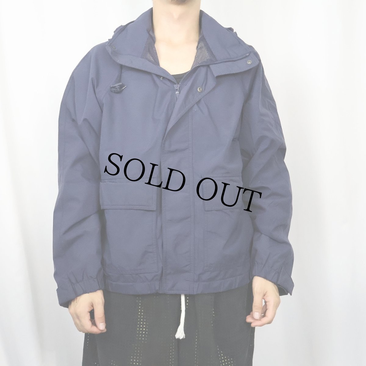 画像2: 90's Eddie Bauer GORE-TEX ナイロンジャケット NAVY S (2)