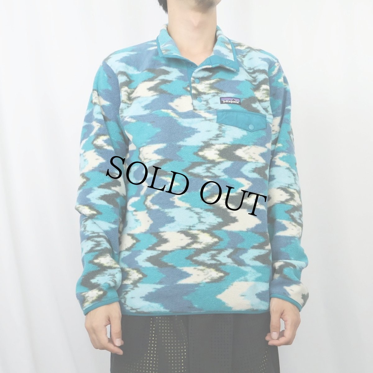 画像2: 2017AW patagonia 総柄 スナップT M (2)