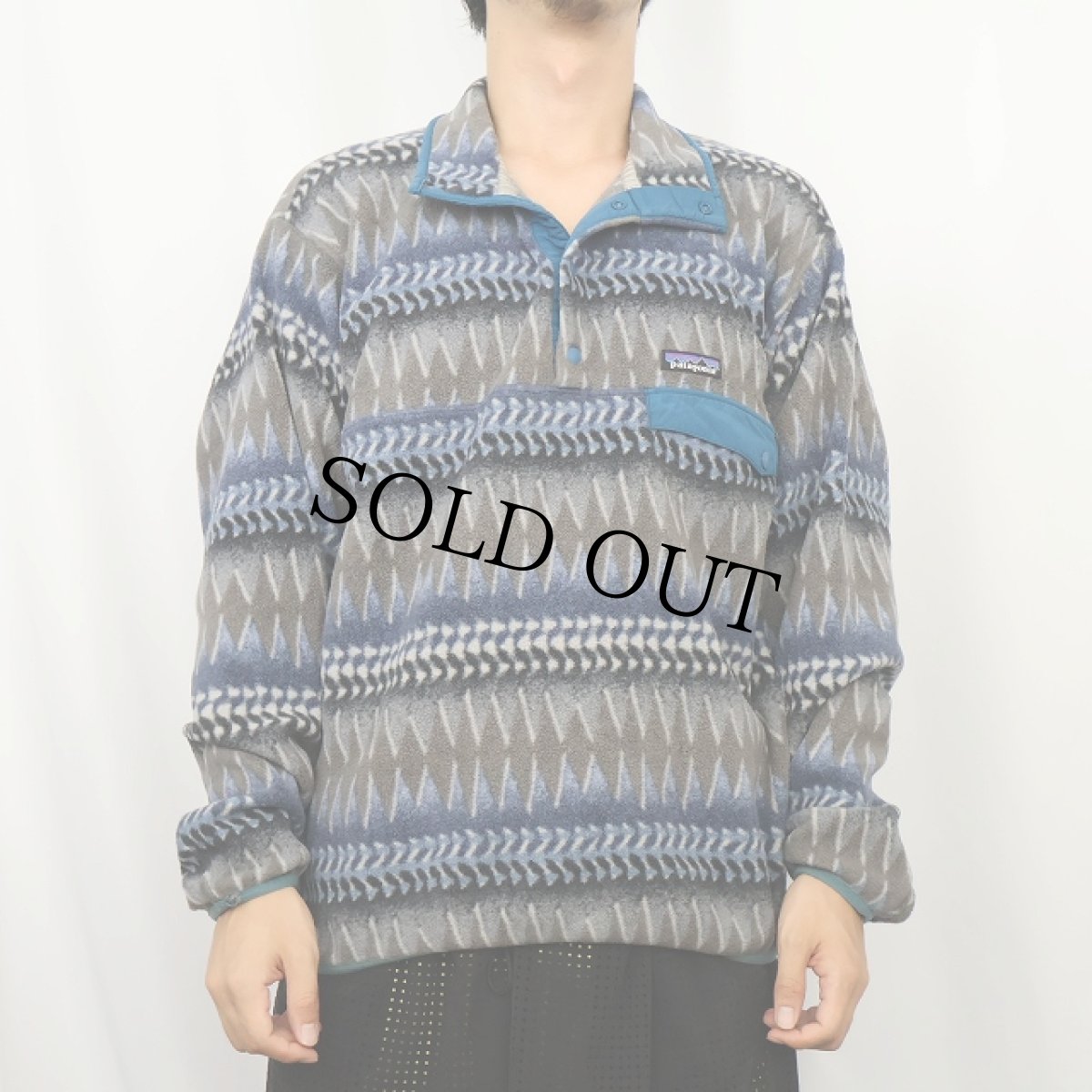 画像2: 2017AW patagonia 総柄 スナップT M (2)