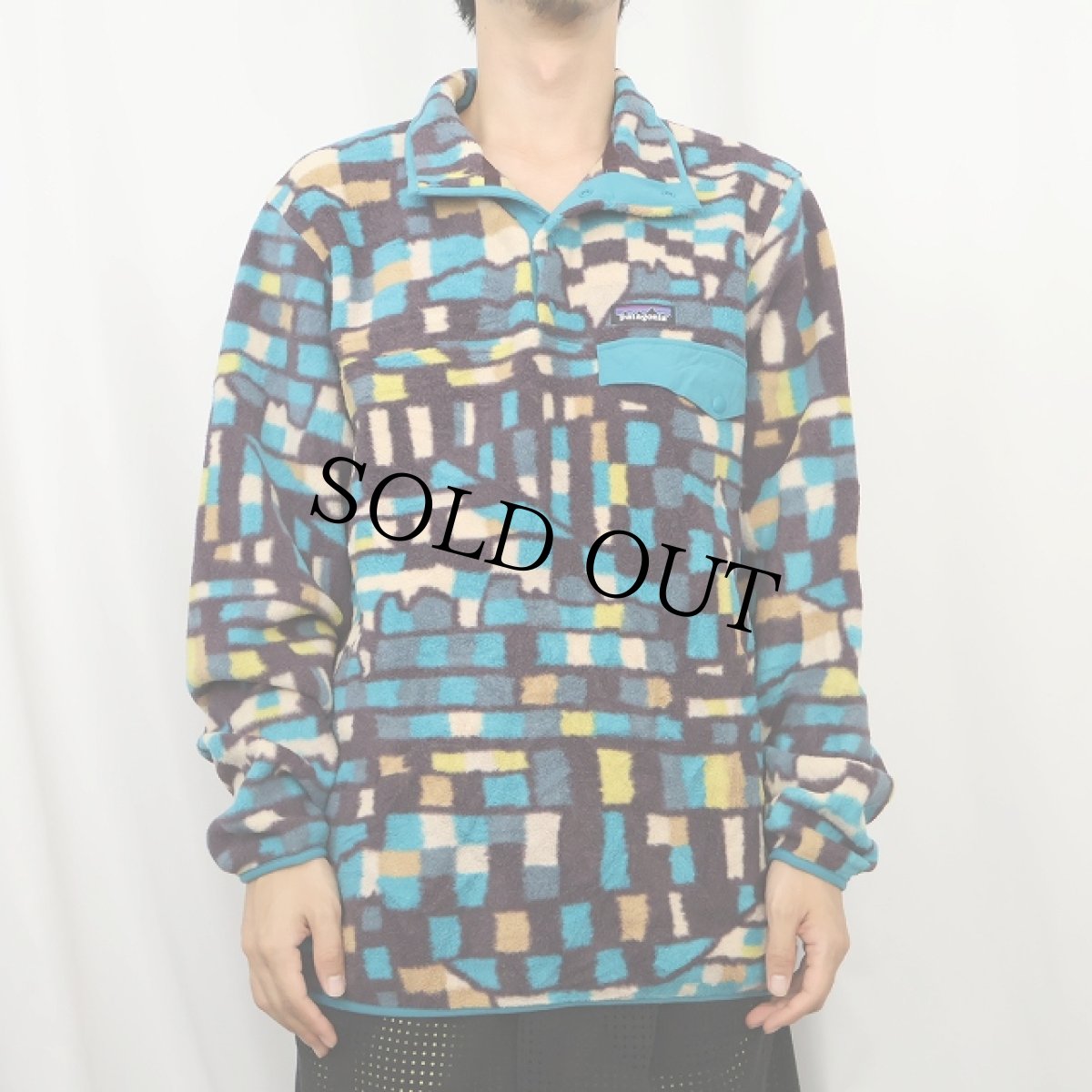 画像2: 2023AW patagonia 総柄 スナップT L (2)