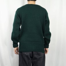 画像4: 60's JAMES CAMPION フェルト＆刺繍ワッペン レタードニットセーター (4)