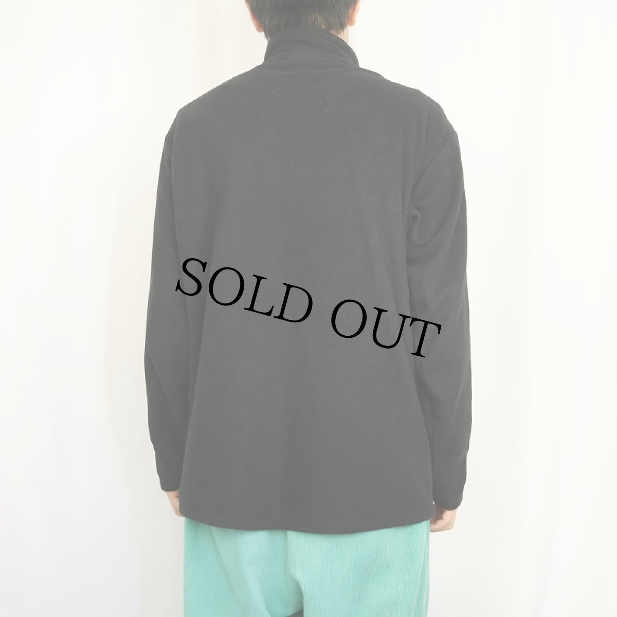 画像3: 90's Patagonia USA製 "capilene" ロゴ刺繍 ハーフジップフリースジャケット BLACK L (3)