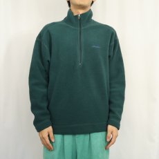 画像2: 90's Patagonia USA製 ハーフジップ フリースプルオーバージャケット M (2)