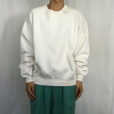 画像2: 90's RUSSELL ATHLETIC USA製 "HIGH COTTON" 前V スウェット L (2)