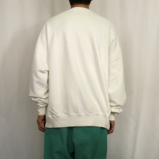 画像3: 90's RUSSELL ATHLETIC USA製 "HIGH COTTON" 前V スウェット XL (3)