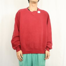 画像2: 90's RUSSELL ATHLETIC USA製 "HIGH COTTON" 前V スウェット XL (2)