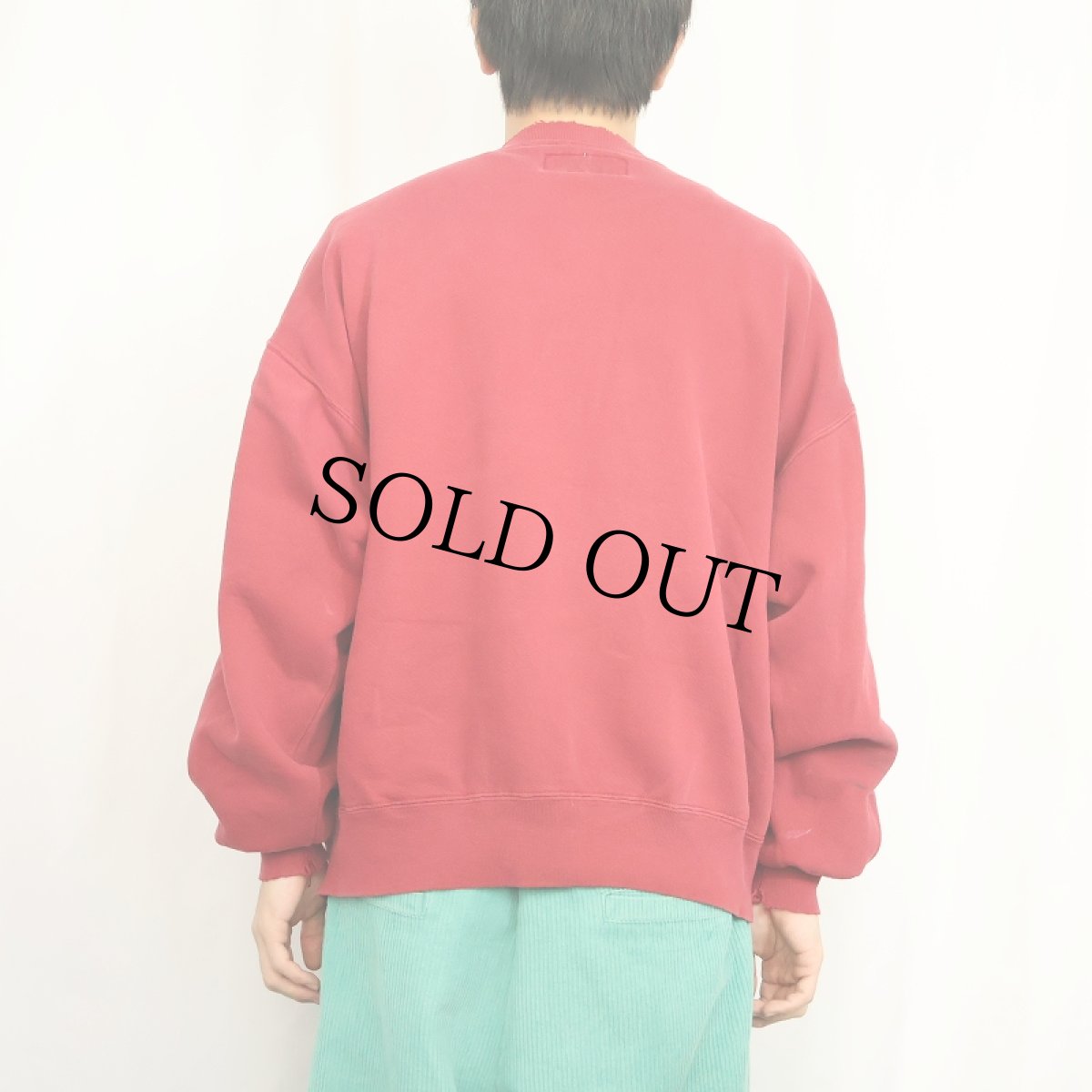 画像3: 90's RUSSELL ATHLETIC USA製 "HIGH COTTON" 前V スウェット XL (3)