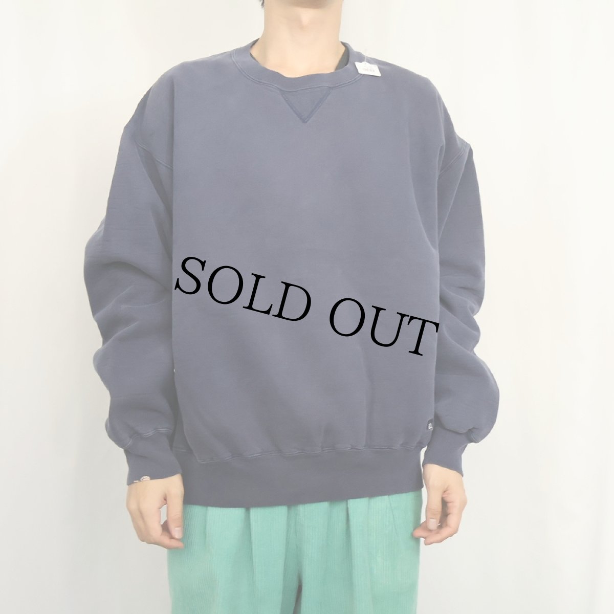 画像2: 90's〜 RUSSELL ATHLETIC USA製 "PRO COTTON" 前V スウェット L (2)