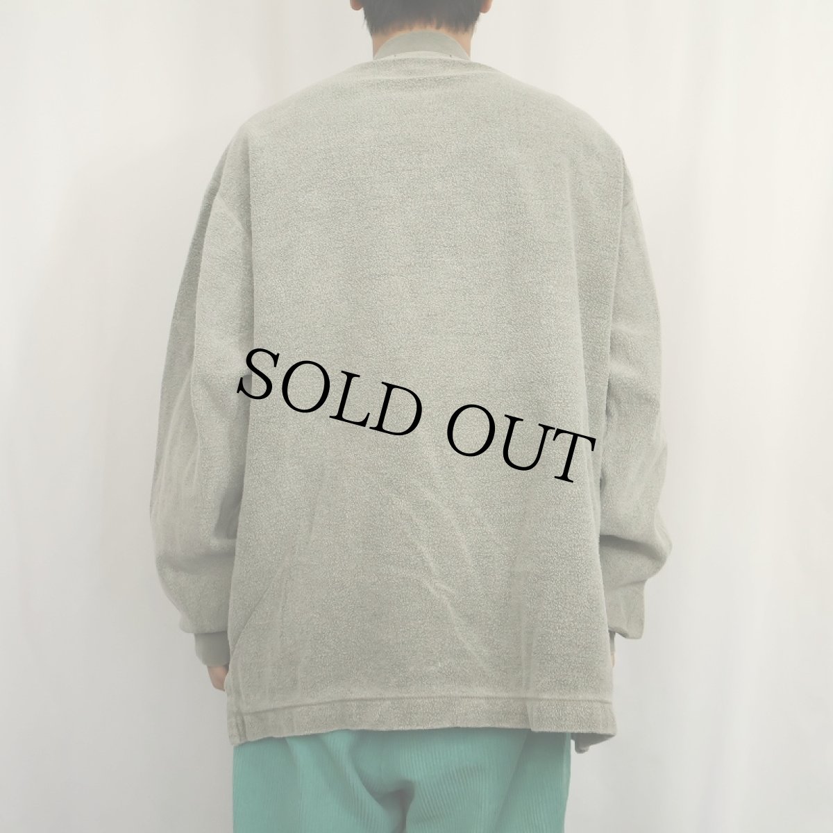 画像3: THE TERRITORY AHEAD CANADA製 インサイドアウト ヘンリーネックスウェット XL (3)