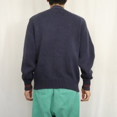 画像3: 90's GAP ケーブル編み コットンニットカーディガン L (3)