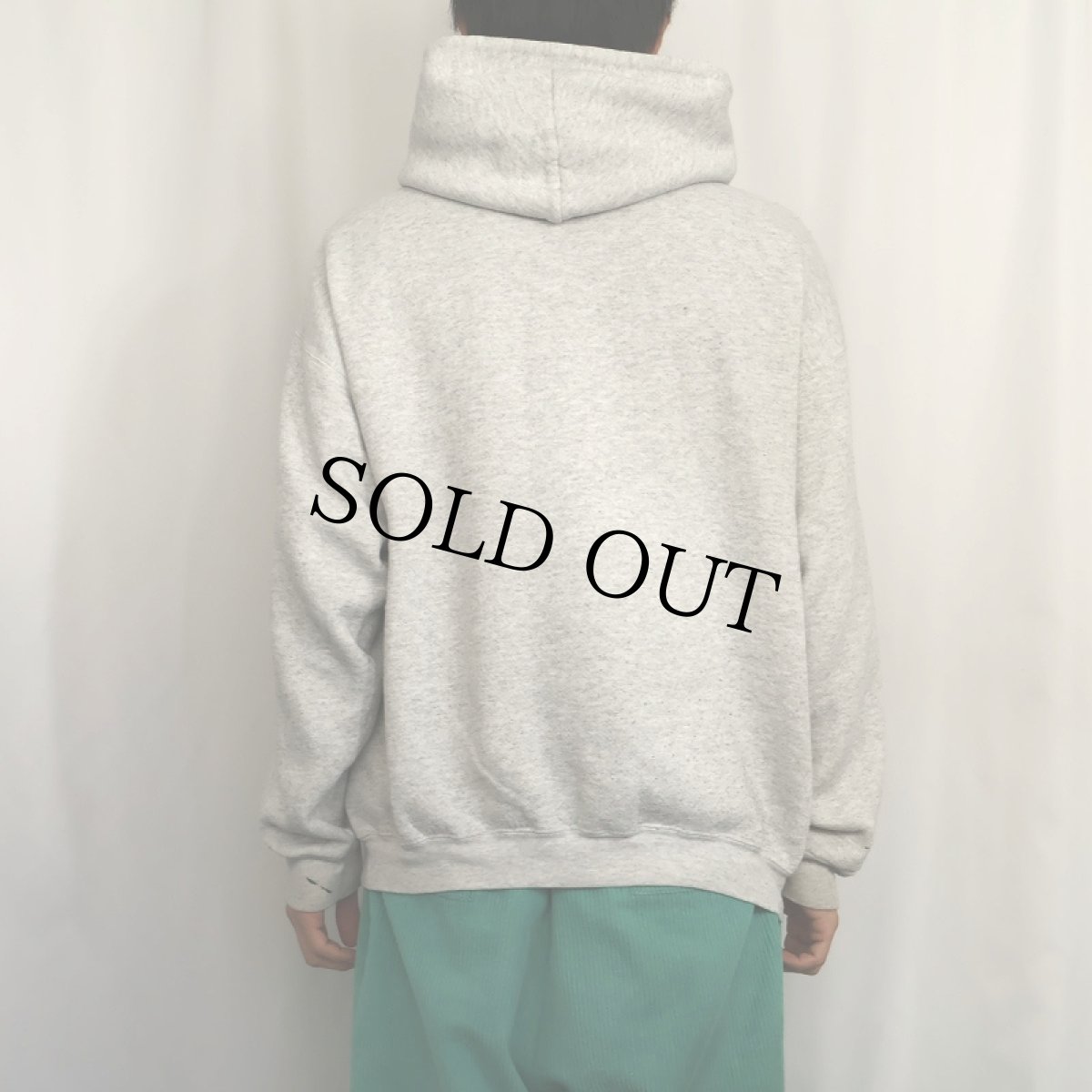 画像3: 90's TULTEX USA製 無地 スウェットジップパーカー XL (3)