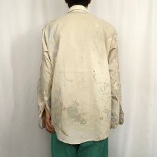 画像3: 80〜90's TODD USA製 ワッペン付き コットンワークシャツ (3)