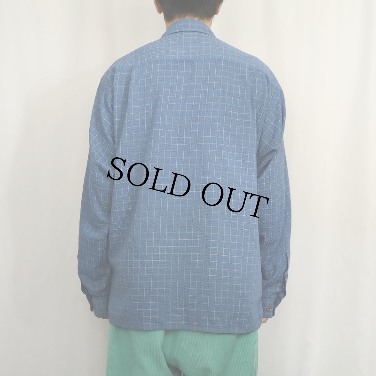 画像3: Patagonia チェック柄 シアサッカーシャツ M (3)