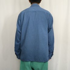 画像3: Patagonia チェック柄 シアサッカーシャツ M (3)