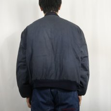 画像3: 60's 民間品 キルティングライナー タンカースジャケット BLACK L (3)