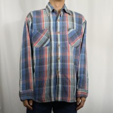 画像2: 80's BIG MAC チェック柄 ヘビーネルシャツ (2)