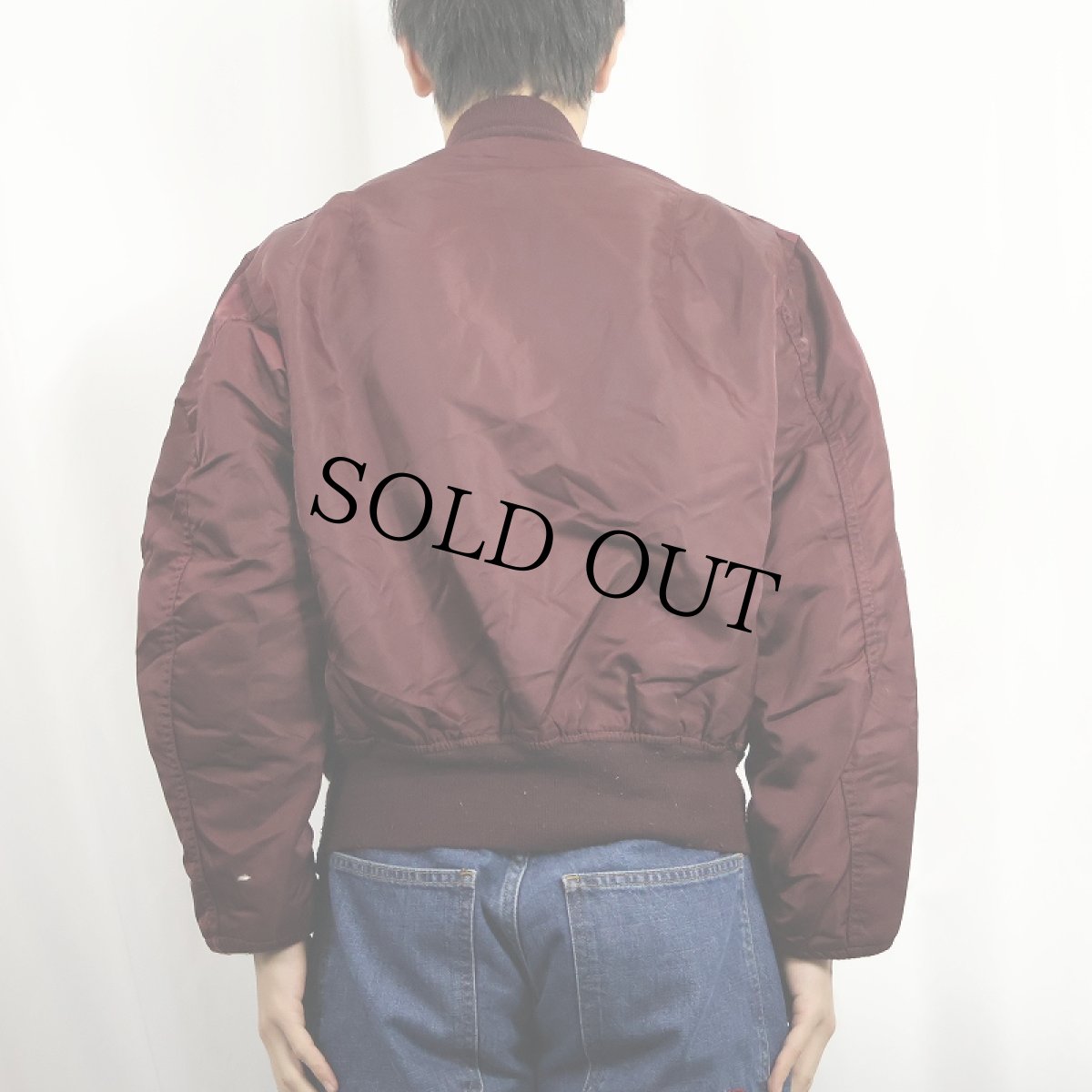 画像4: 80's 民間品 ALPHA INDUSTRIES,INC. USA製 MA-1 フライトジャケット M (4)