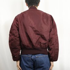 画像4: 80's 民間品 ALPHA INDUSTRIES,INC. USA製 MA-1 フライトジャケット M (4)