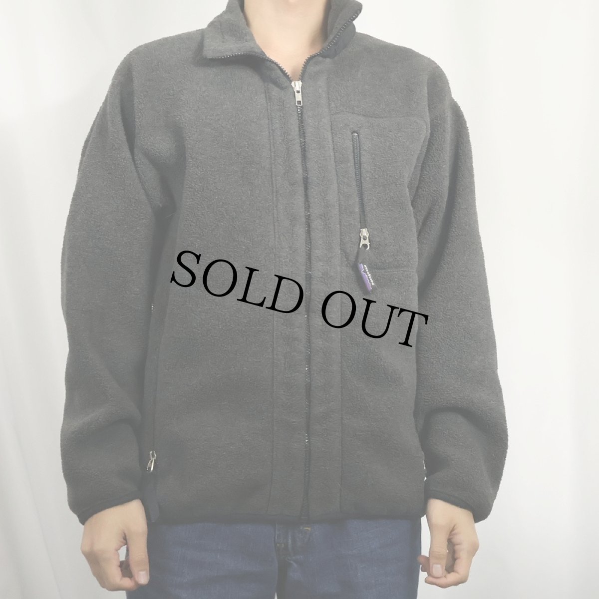 画像2: 90's Patagonia USA製 シンチラフリースジャケット BLACK M (2)