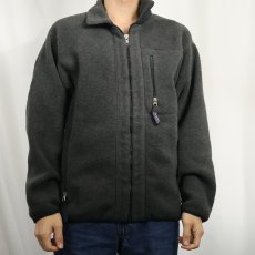 画像2: 90's Patagonia USA製 シンチラフリースジャケット BLACK M (2)