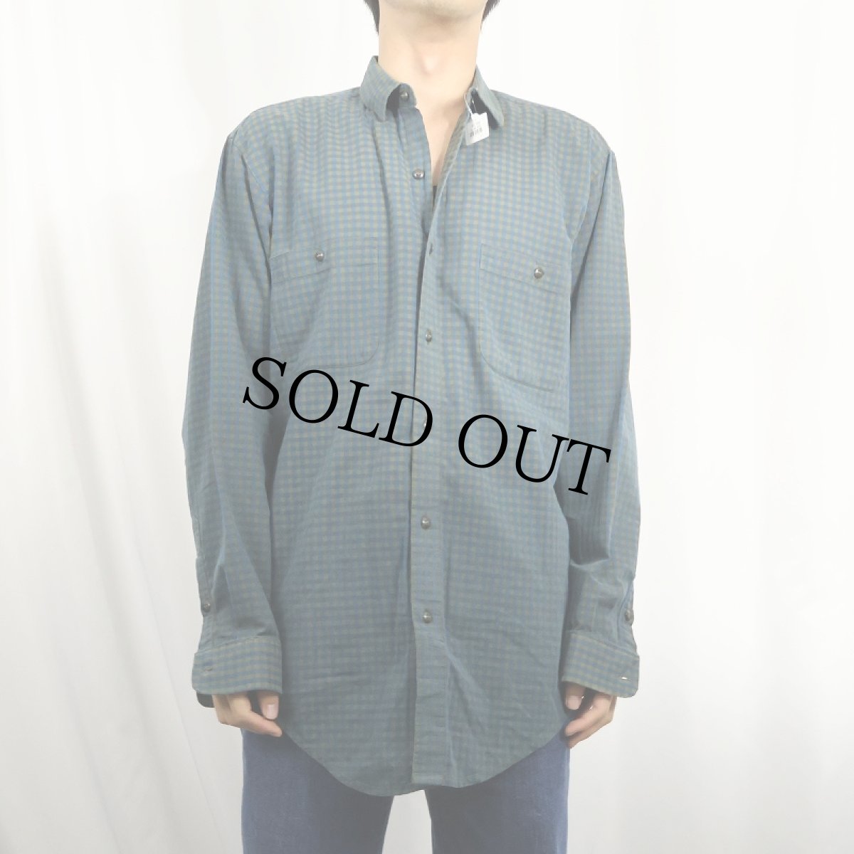 画像2: 90's Patagonia PORTUGAL製 チェック柄 コットンシャツ M (2)