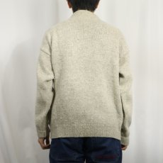 画像3: Pendleton×OUTDOORSMAN USA製 ヘンリーネック ウールニットセーター M (3)