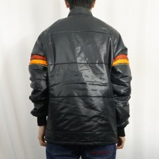 画像3: 80's SIMPSON 袖ボーダー 中綿入り ナイロンレーシングジャケット M (3)