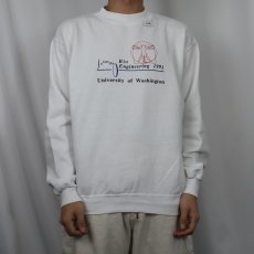 画像3: 90's Hanes USA製"Bio Engineering 1991..." プリントスウェット L (3)