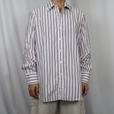 画像2: 90's Turnbull&Asser ENGLAND製 ストライプ柄 コットンシャツ  (2)