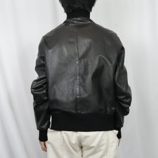 画像4: 民間品 ドイツ軍 フライトレザージャケット BLACK (4)