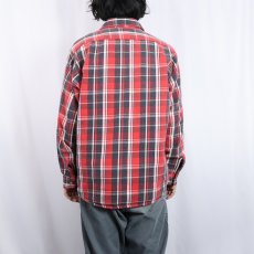 画像3: 90's FIVE BROTHER チェック柄 ヘビーネルシャツ L (3)