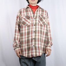 画像2: 70's Mr.Leggs USA製 チェック柄 ヘビーネルシャツ L (2)