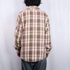 画像3: 70's Mr.Leggs USA製 チェック柄 ヘビーネルシャツ L (3)
