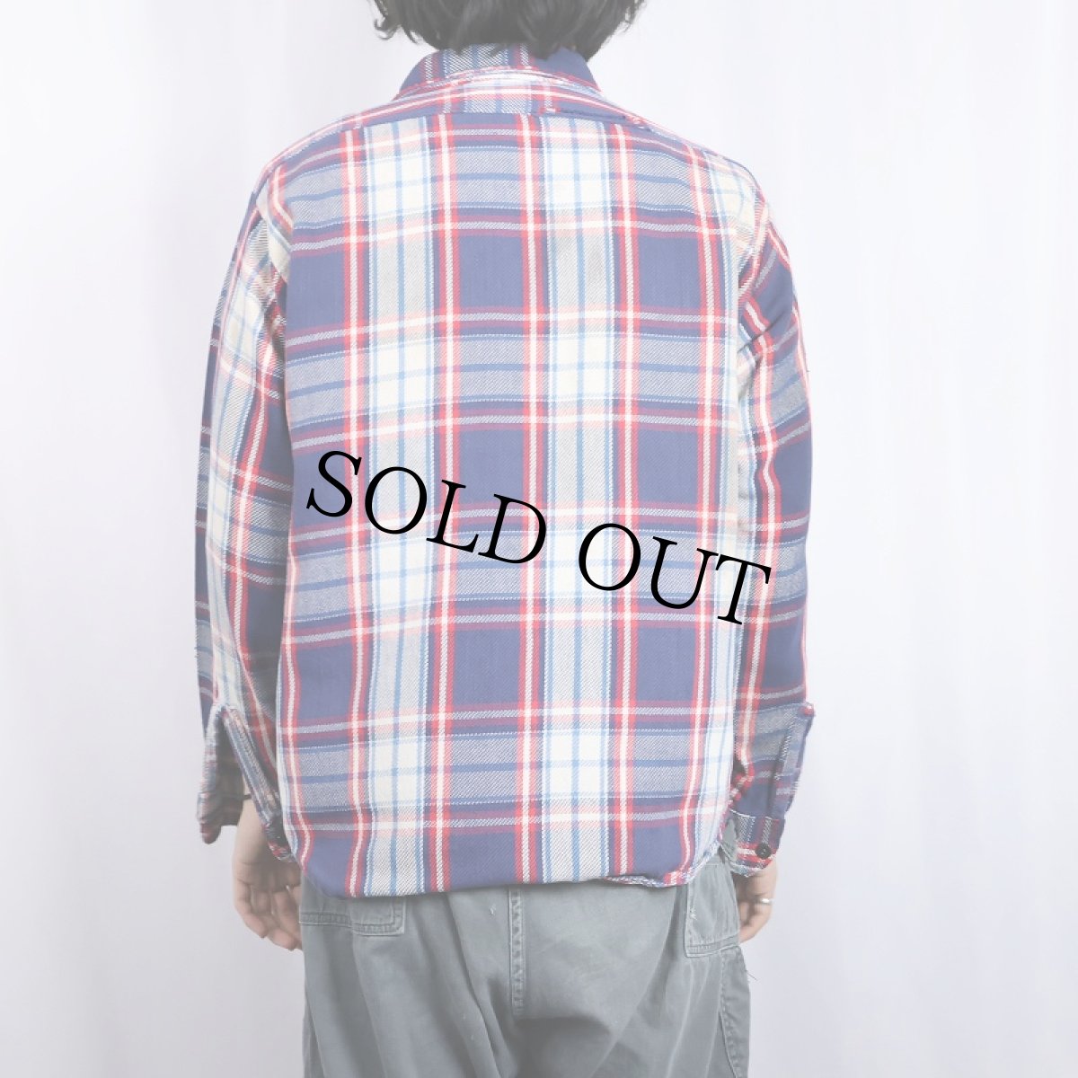 画像3: 70's Mr.Leggs USA製 チェック柄 ヘビーネルシャツ L (3)