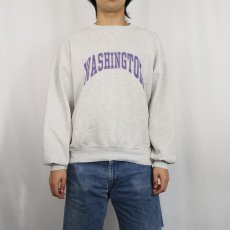 画像2: 90's RUSSELL ATHLETIC USA製 前V ”WASHINGTON" プリントスウェット XL  (2)