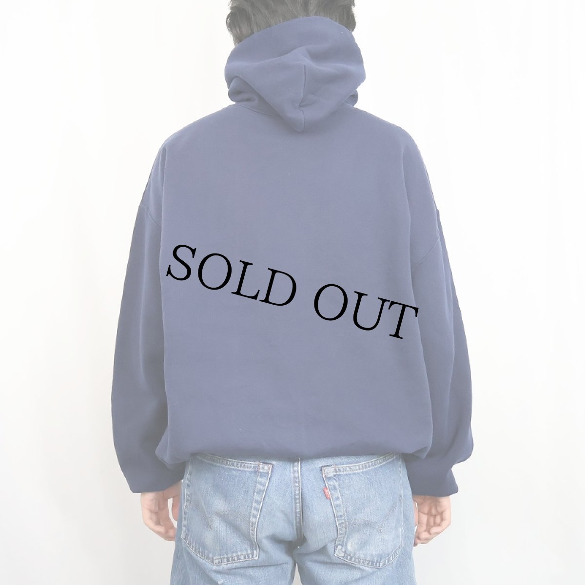 画像3: 90's RUSSELL ATHLETIC USA製 ”NOTRE DAME" プリントスウェットフーディー NAVY XXL  (3)